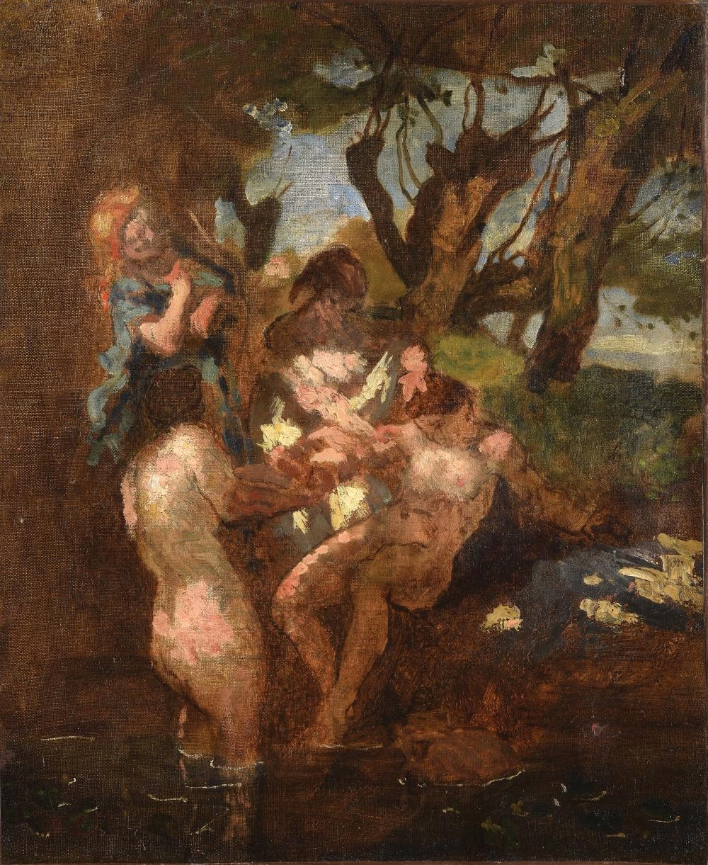 Giovani donne al bagno